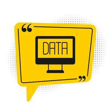 Black Data analysis icon isolated on white background. Business data analysis Stock Illustration