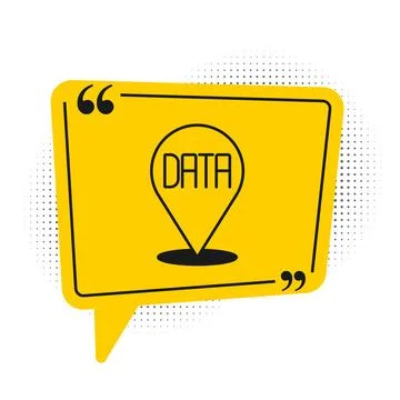 Black Data analysis icon isolated on white background. Business data analysis Stock Illustration