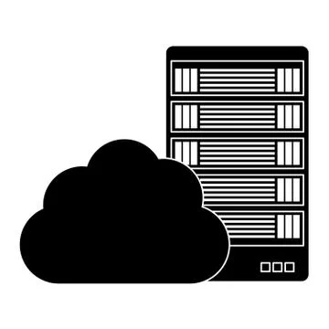 Black data hosting optimization application related Stockillustratie