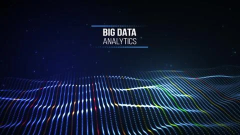 Black data technology background. Business computer internet concept. Big data Stock Illustration