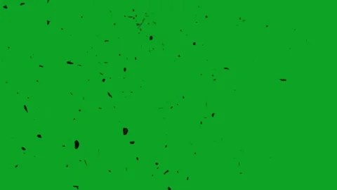 Black debris particles falling and exploding on green screen for video editing Vídeos de archivo 331915808
