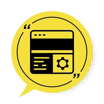 Black Debugging icon isolated on white background. Debugging tool. Magnifying Stockillustratie