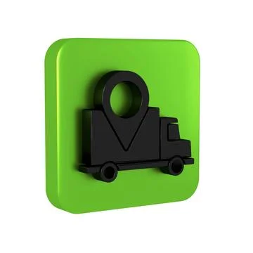 Black Delivery tracking icon isolated on transparent background. Parcel tra.. Stock Illustration