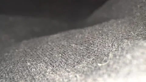 Black denim fabric close up Stock Footage 145482578
