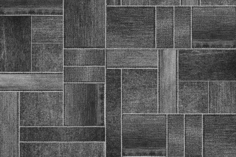 Black denim jeans texture, patchwork denim jean fabric pattern background Stock Photos