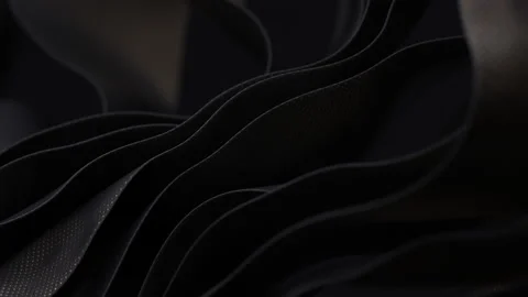 Black dense fabric in assembly, textile moves, background  Stock Footage 134673030