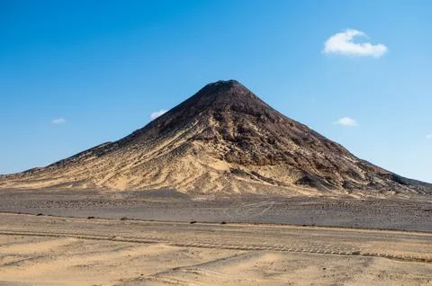 Black desert, Egypt Stock Photos