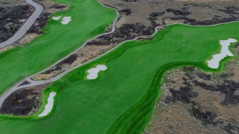 Black Desert Golf Course Stock Footage 321581514