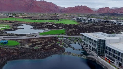 Black Desert Golf Course Stock Footage 321582436