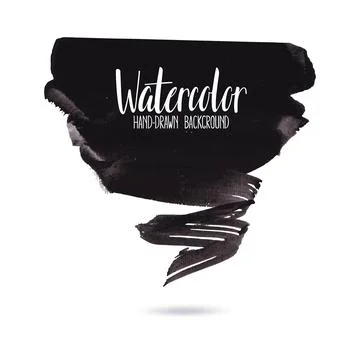 Black design element isolated on white background Illustrazione stock