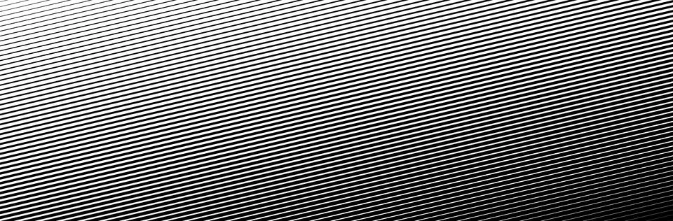 Black diagonal lines with a transition from thin to thick thickness. Striped 库存插图