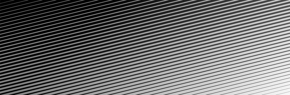 Black diagonal lines with a transition from thin to thick thickness. Striped 库存插图