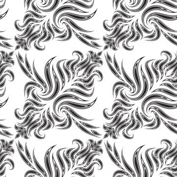 Black diagonal vector seamless pattern. Texture for fabrics or packaging in Illustrazione stock