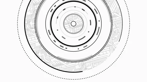 Black dial interface 動画素材 302329303
