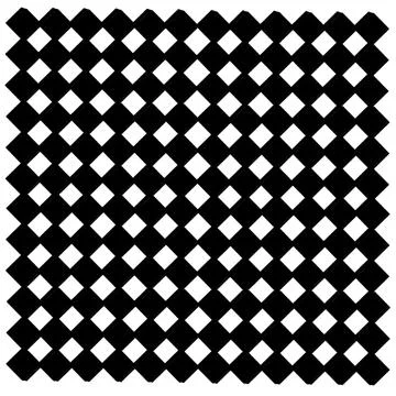 Black Diamond Grid Pattern on White Background Stock Illustration