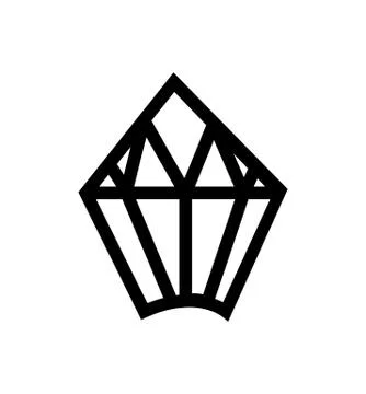 Black diamond icon Stock Illustration