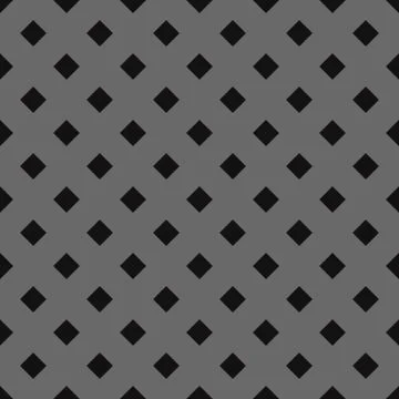 Black diamond polka seamless pattern. Stock Illustration