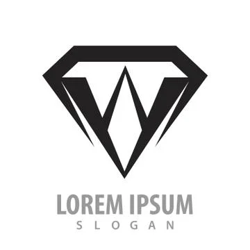 Black diamond shield concept design. Symbol graphic template element vector Stock Illustration