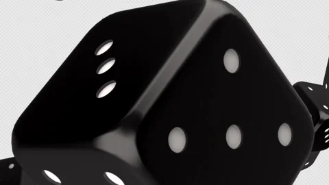 Black Dices, Transition Animation. 4 Items. 4K. Alpha Channel. Drag and Drop. Stock Footage 259702321