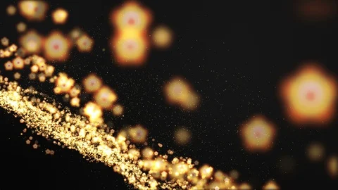 Black digital abstract background,The bright yellow-plum waves cover the area Stock Footage 99466238