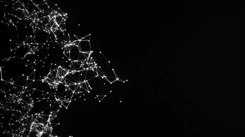 Black digital background of lines Video stock 306237174