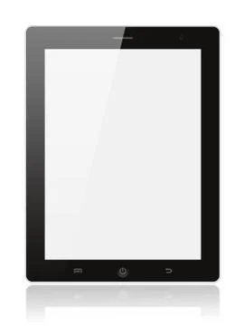Black digital tablet pc Illustrazione stock
