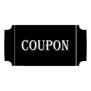 Black Discount Voucher Icons vector, coupon Stock Illustration