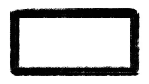 Black distressed grunge frame animation, hand painted border Stock Footage 143161968