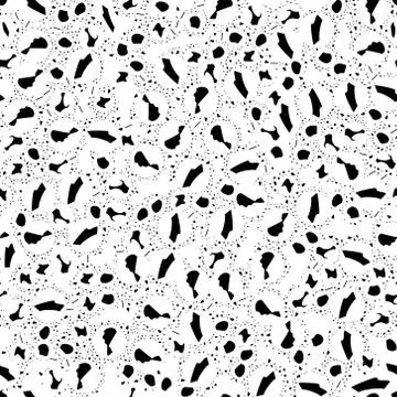 Black Distressed Seamless Grain Texture Overlay. Stock Illustration