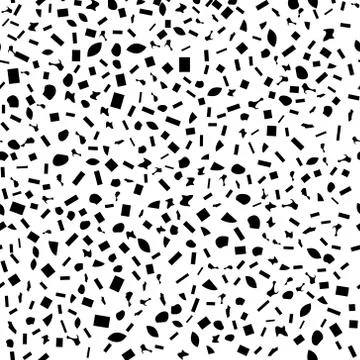 Black Distressed Seamless Grain Texture Overlay. Stock Illustration