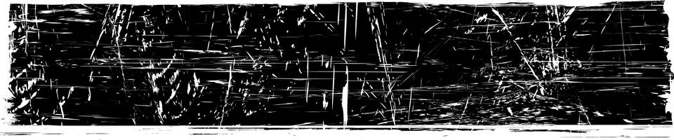 Black Distressed Vector Brush Stroke Banner Stock Illustration