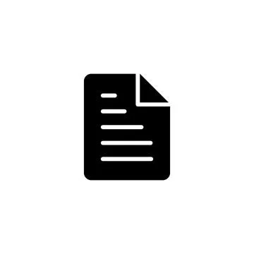 Black Document and Copy Paper Icon Stock Illustration