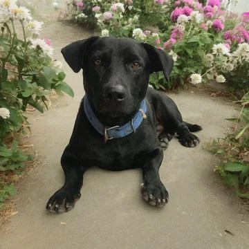 Black Dog Stock Photos