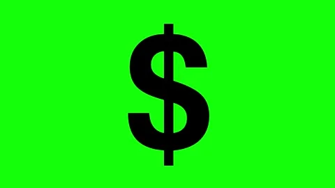Black dollar green Video stock 255729646