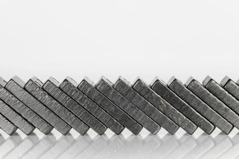 Black Domino bricks Stock Photos