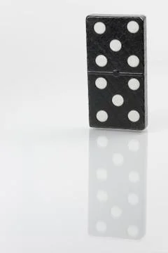 Black Domino bricks Stock Photos