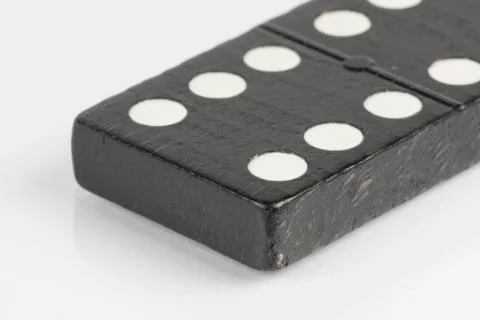 Black Domino bricks Stock Photos