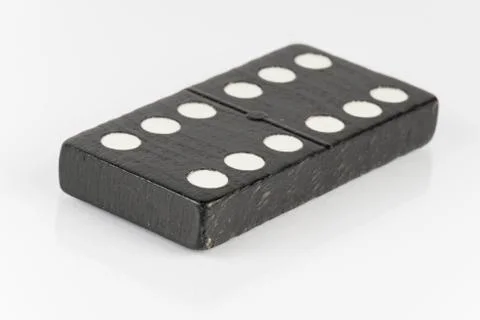 Black Domino bricks Stock Photos