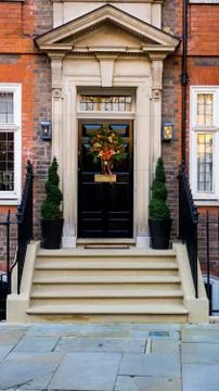 Black door Foto stock