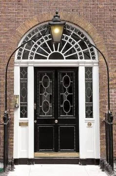 Black door Foto stock