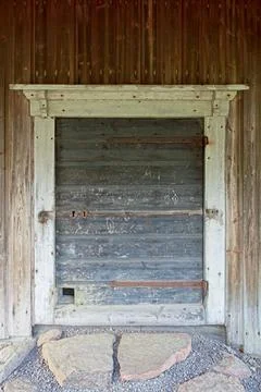 Black door. Stock Photos