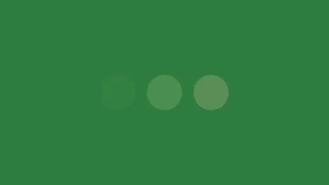 Black dot and two circles background isolated on green screen background Stock Footage 336954591