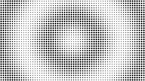Black dot pattern ripple on white background 스톡 일러스트