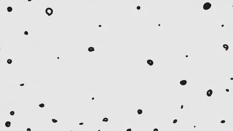 Black Dots and Strokes on White Screen Stock Footage 315711158