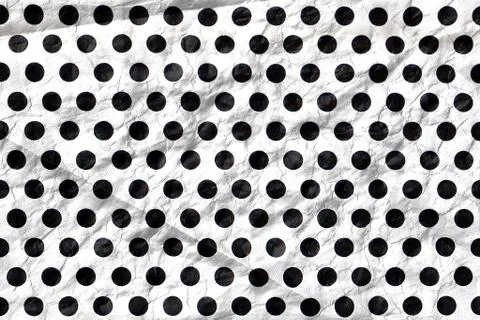 Black dots crumpled Stock Photos