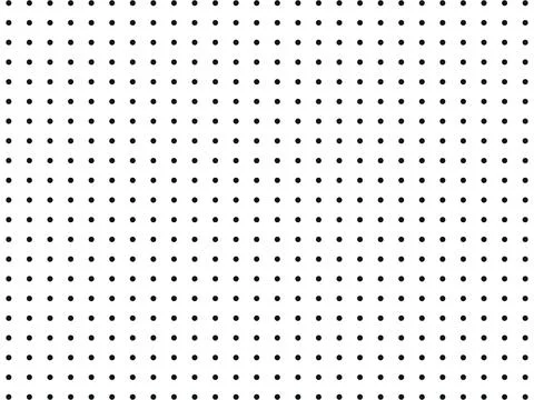 Black Dots Grid Seamless Pattern with Minimalist Halftone Polka Dot Texture.. Stock Illustration