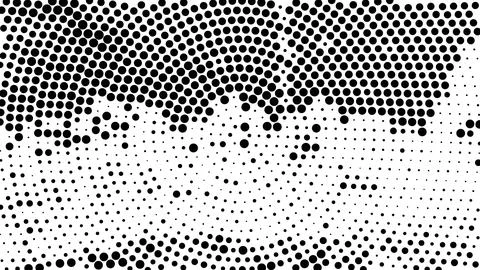 Black dots halftone pattern background isolated on white background Stock Illustration