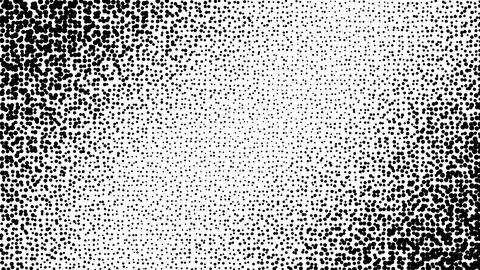 Black Dots Horizontal Gradient Halftone Abstract イラスト素材