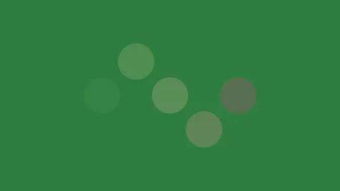 Black dots on it and circles three isolated on green screen background Stock Footage 336855966