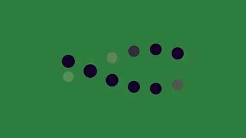 Black dots on it and circles background design illustration figure motion 스톡 동영상 337341177